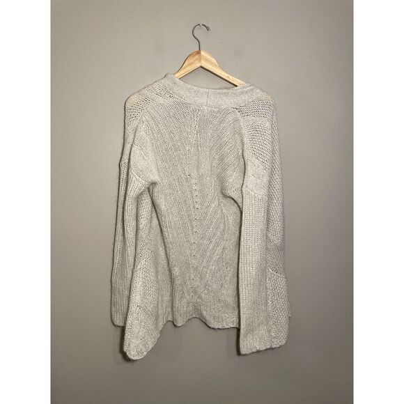 Eileen Fisher The Fisher Project Cardigan Sweater Small Beige Knit Mohair Blend - Picture 3 of 6